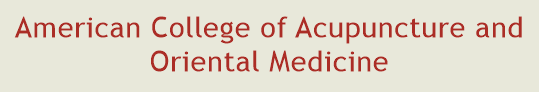 American College of Acupuncture and Oriental Medicine